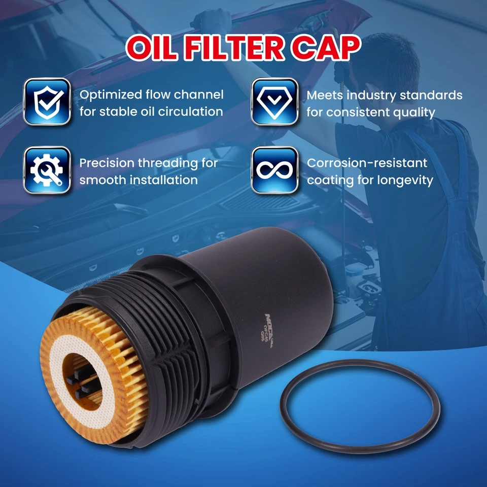 Крышка масляного фильтра для Volkswagen Beetle Golf SportWagen GTI Jetta Passat Tiguan - Изображение 3 из 4