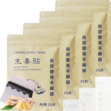 100pcs Ginger Patches Self-Heating Foot Pad Hot Compress Warm Paster for Shou...