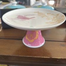 Portmeirion Dawn Chorus Pedestal Cake Stand - Bird & Butterfly - 15 cm (6")