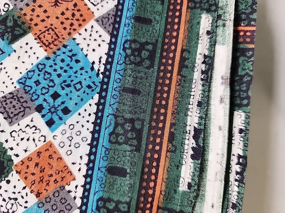 Cortley Fabric Cotton Patchwork Cheater Quilting Sewing Fabric 5.3yds X 36" Vtg - Image 4 of 4