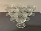Set of 6 Vintage Anchor Hocking Wexford Clear Glass Dessert/Sherbet Cups 3 5/8"