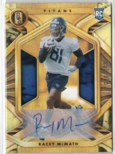 Racey McMath 2021 Panini Gold Standard Rookie Autograph #'d/199 Card #189