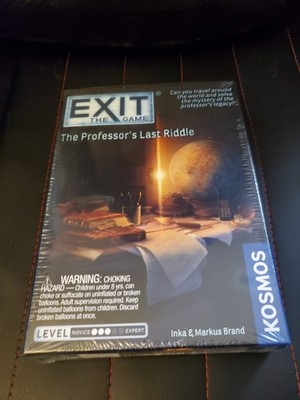 Exit The Game: The Professor's Last Riddle - Escape Room Game - Brand New Sealed