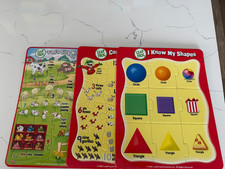 LeapFrog 3 Cardboard Tray Puzzles - Silly Numbers, Count 1 to 10, I Know Shapes