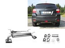 Fox Edelstahl Duplex Sportauspuff für Subaru XV ab Bj.11 je 145x65 trapezförmig