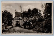 Germany Postcard Schwarzburg i. Thur. Schio Entrance (portal) c1920s RPPC Photo