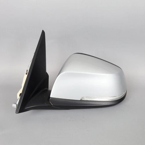 2013-2015 BMW X1 Left Door Mirror Side View Glacier Silver 51167307185 OEM Used
