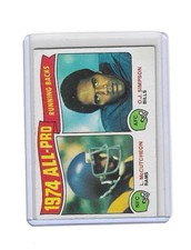 1975 Topps 1974 All-Pro OJ Simpson Lawrence McCutcheon #209