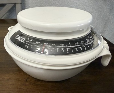 EKCO Kitchen Scale w/Pour Spout & Handle - 5 lb/2 kg Capacity - 2-pieces