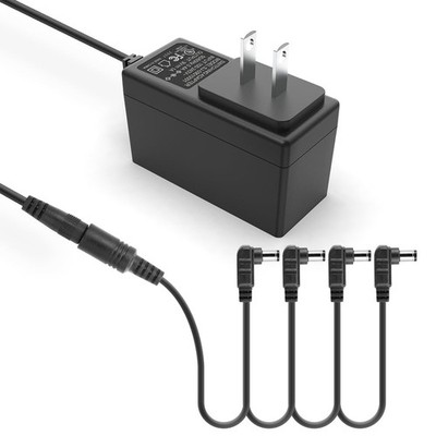 Pedal Power Supply, 9V, 1A, BOSS PSA Adapter 9V DC Supply Black