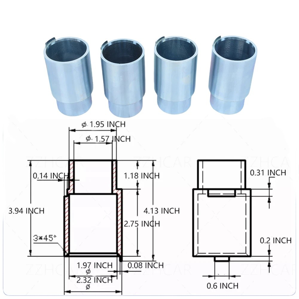 New 2 Post Lift Tall Truck Extension Adapter Height Extensions 4Pcs USA