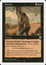 Famine Portal Three Kingdoms NM Black Uncommon MAGIC GATHERING CARD ABUGames