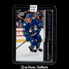 2021-22 Upper Deck #490 William Lockwood Vancouver Canucks Young Guns