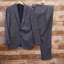 J. Crew Ludlow Wool Suit Mens Size 38R Gray Tollegno 1900 Solid