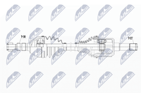 Nty Antriebswelle NPW-PL-065 FüR Zafira Cascada Tourer Opel Gtc Astra W13 P10