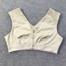 Tommie Copper Bra Womens 2XL Shoulder Support Sport Zip Front No Padding