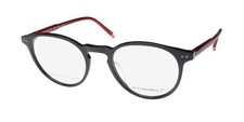 NEW MOREL RED PERRY 90016C EYEGLASS FRAME NR09 FULL-RIM WOMENS PLASTIC ROUND