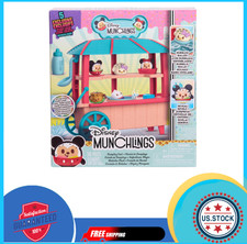 Just Play Disney Munchlings Dumpling Cart, 11-Piece Color Change Figure Playset