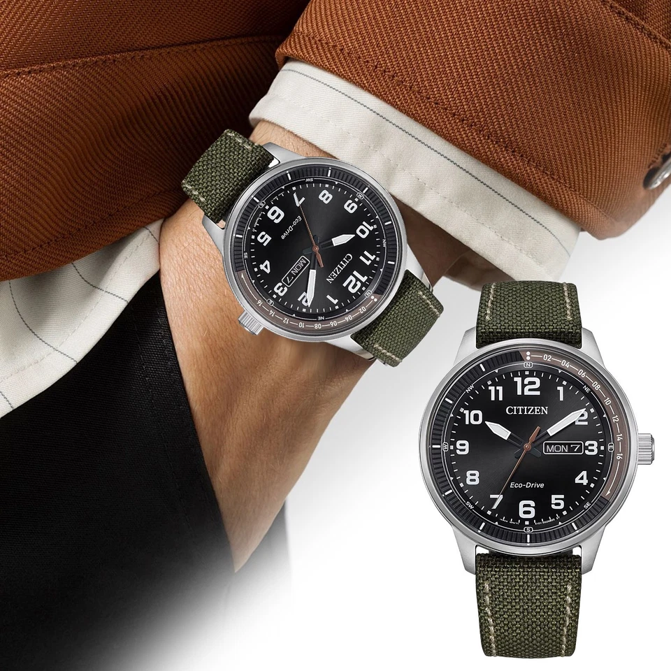 Reloj de cuarzo militar C#itizen# BM8590-10E#Style Eco-Drive URBAN 01 para hombre Foto 2 de 4