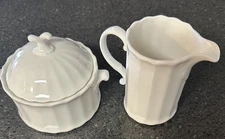 Mikasa Maxima Yardley Covered Sugar And Creamer New