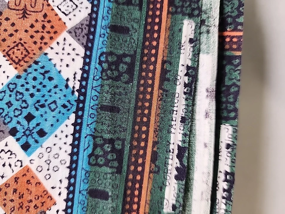 Cortley Fabric Cotton Patchwork Cheater Quilting Sewing Fabric 5.3yds X 36" Vtg - Image 3 of 4