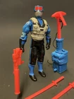 Vintage 1991 Snake Eyes Complete ARAH GI Joe Figure Blue With All Accessories