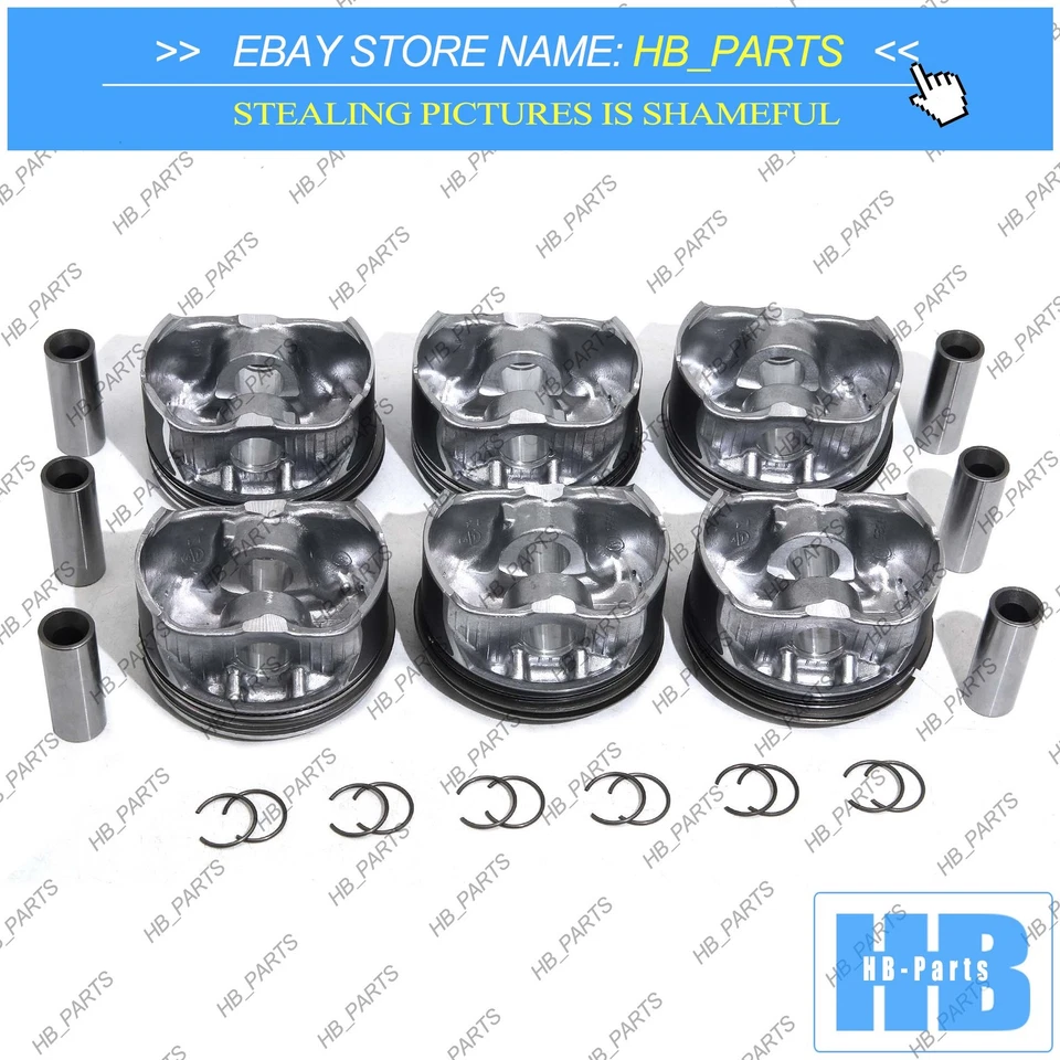 Kit de sellos de cojinetes de pistones de revisión del motor para Mercedes-Benz SLK350 M276 3,5 L Foto 3 de 4