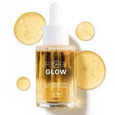 Lifecell Glow Self-Tanning Drops-Face Body DHA Sunless Tanner Hydrating, 1 Fl-Oz