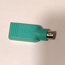 PS/2 Female to USB Standard Type A Female Adapter Converter Green 1:1