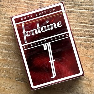 Red Fontaine Playing Cards | eBay