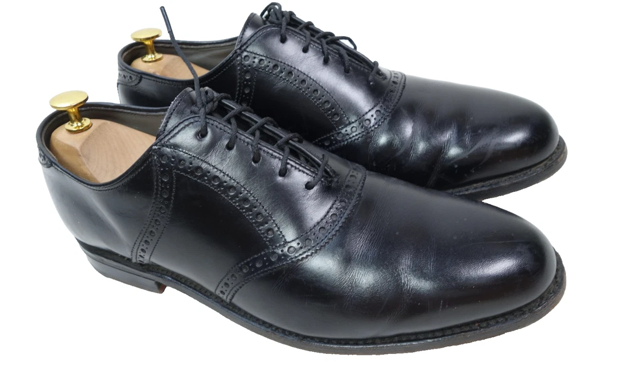 FOOTJOY‎ Classics Black Leather Lace Up Cap Toe 13 B Mens Dress Shoes MENS FOOTJOY GOLF DRESS LOAFERS SHOES BLACK LEATHER SZ. 9.5  main image 3