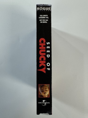 VHS — SEED OF CHUCKY / Factory Sealed Unrated Full Length Screening Copy - Picture 3 of 6