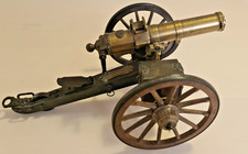 🏛️ Hochwertiges Gatling-Kanonen Modell – USA 1883 – Bronze & Holz – Hartford