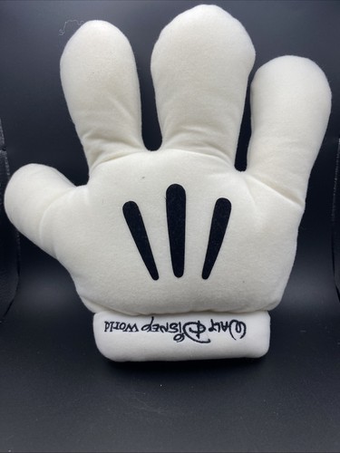 Disney Parks White Mickey Mouse Glove Plush Hand Costume Adult M 11”