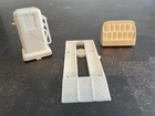 Louis Marx Service Station Playset White Plastic Gas Pump Oil Rack & Lift Parts