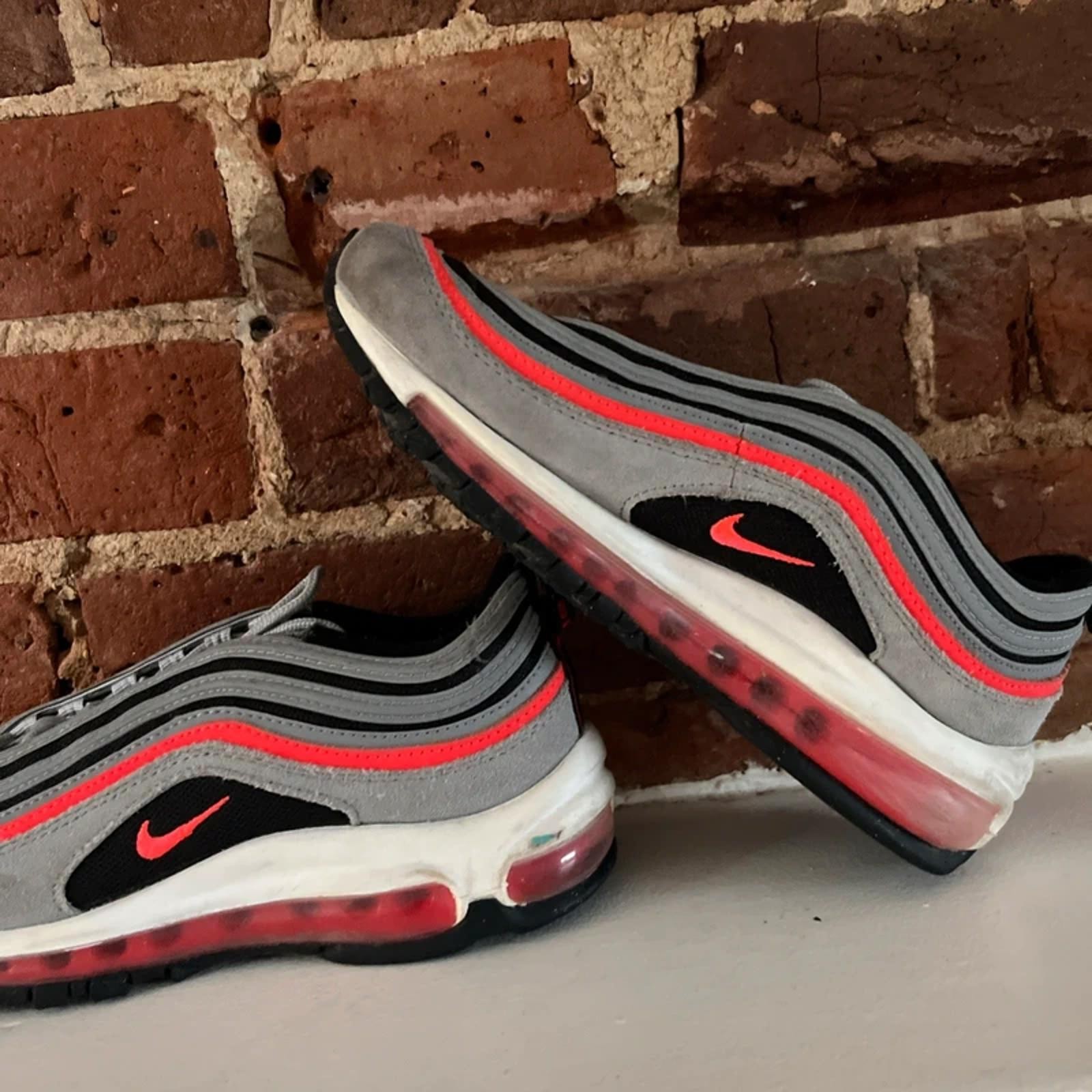 Nike Airmax 97’s Women’s Grey/Red Trainers | UK 5.5 image 3