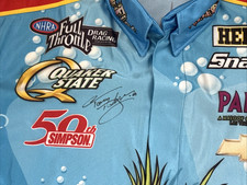 Vhtf Signed Tony Pedregon Nitro Fish Funny Car Crew Shirt Vhtf Signed Tony Pedregon Nitro Fish Funny Car Crew Shirt