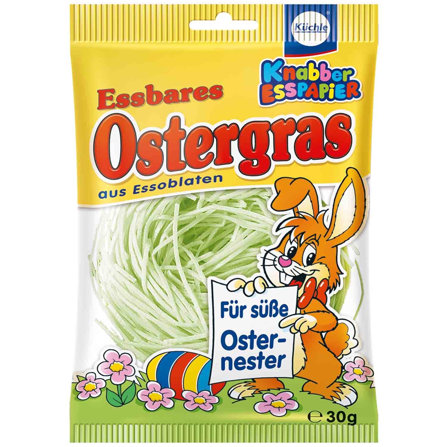 Пасхальная корзинка из съедобной бумаги Kuchle Трава -РАЗНЫЕ ЦВЕТА- 1 карат/30 г- БЕСПЛАТНАЯ ДОСТАВКА