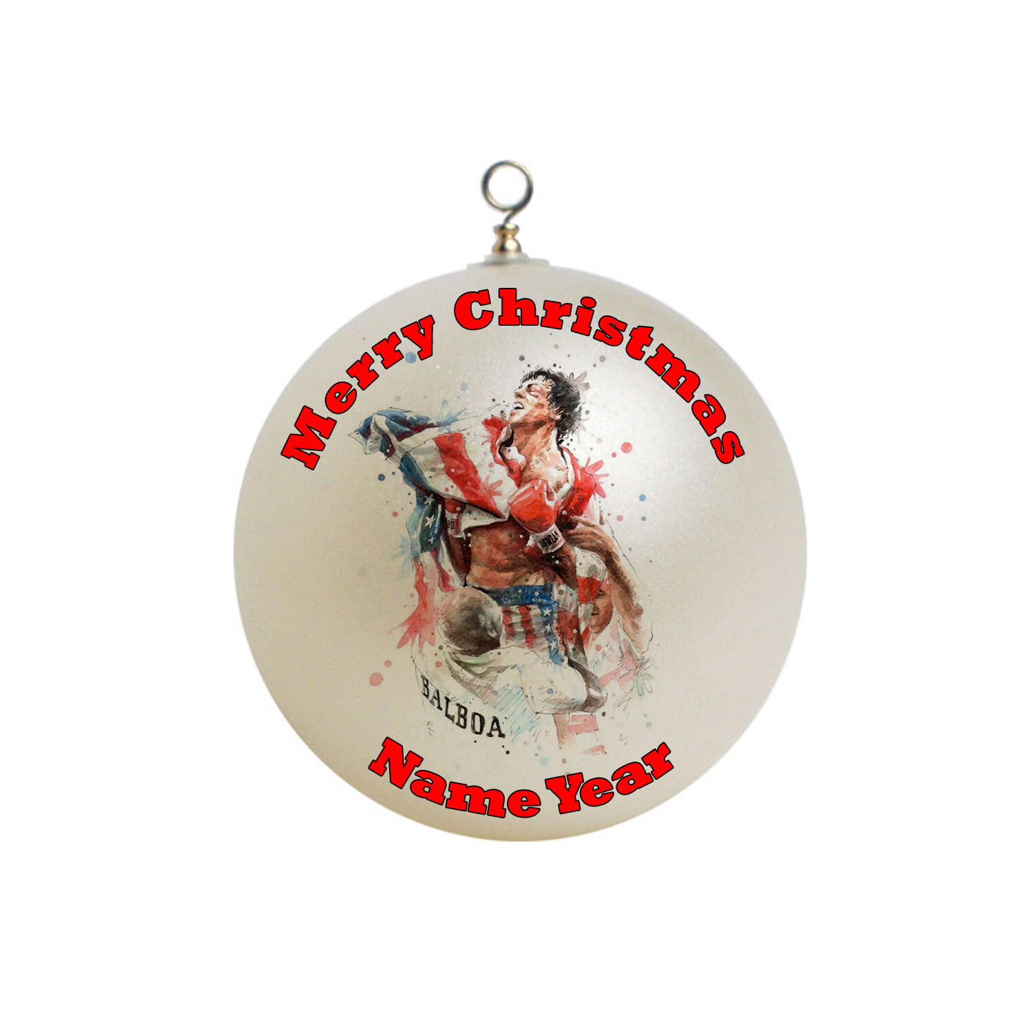Rocky Balboa Christmas Ornament 