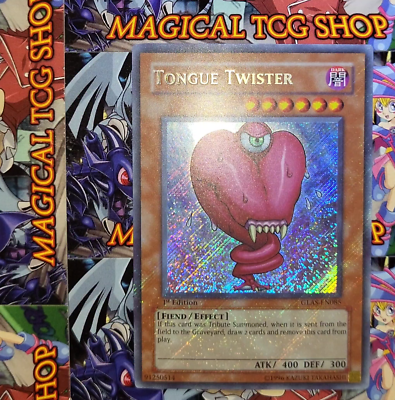 Yugioh Tongue Twister GLAS-EN085 1st Edition Secret Rare Holo