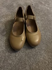 BLOCH Girls Tap Shoes Techno Tap Mary Janes w/Ribbon Size 1