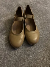 BLOCH Girls Tap Shoes Techno Tap Mary Janes w/Ribbon Size 1