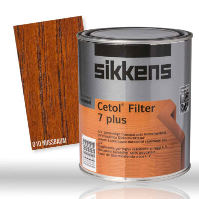 Sikkens Cetol Filter 7 Plus Nussbaum Streichlasur Dickschicht 1000ml