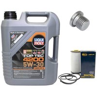 MotoröL Set 5W-30 5 Liter + ÖLfilter + Schraube FüR Audi A3 Skoda VW Passat 2.0