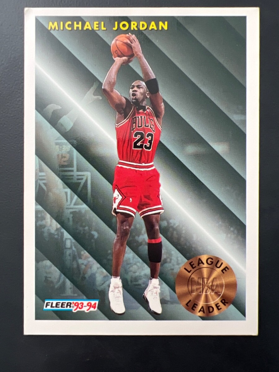 Michael Jordan 93-94 Fleer NBA LEAGUE LEADER Chicago Bulls