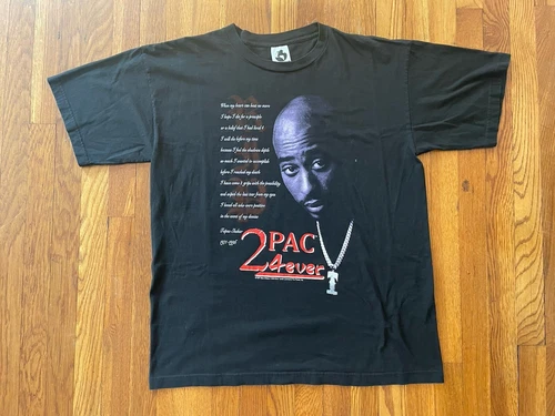 Tupac Shakur 2PAC Memorial T-Shirt XL Rap Tee D 1990s vintage concert t-shirt, vintage, size XL, single stitch, B+ condition