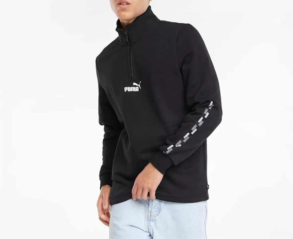 PUMA POWER Half Zip Regular Fit Men s Medium SweatShirt TL63658 855970 01