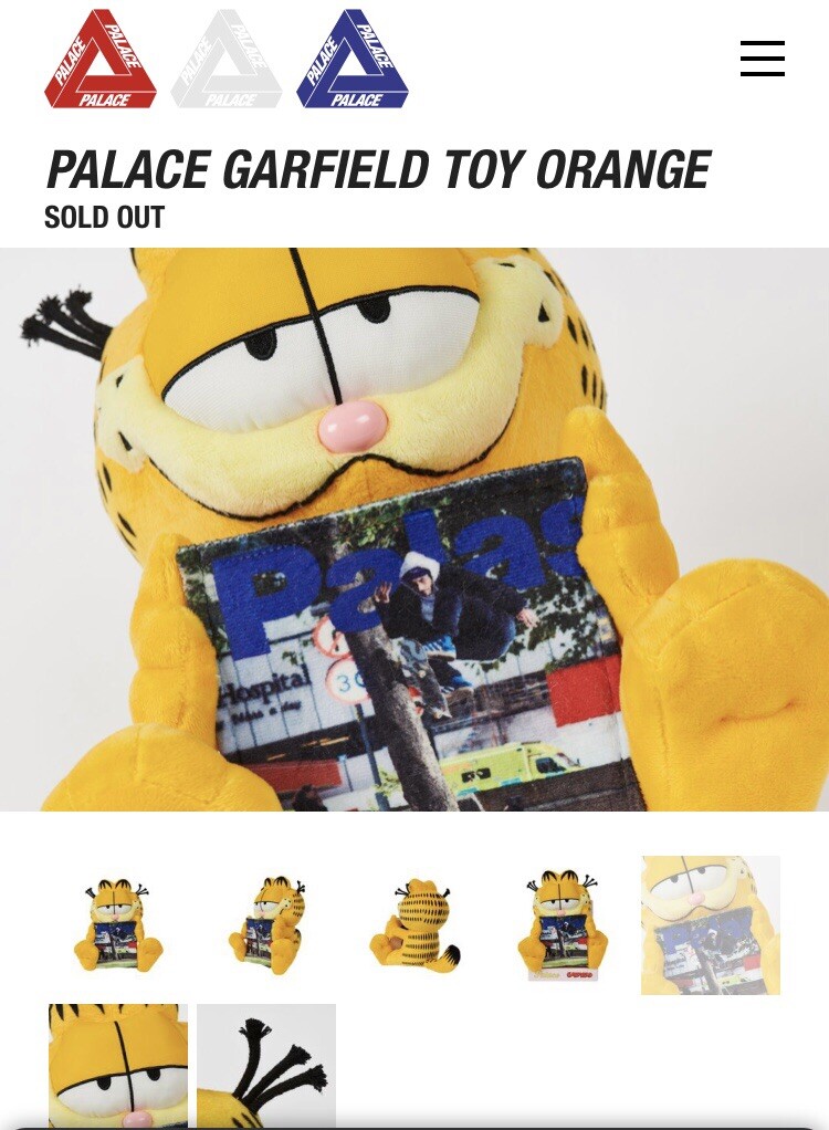PALACE SKATEBORDS GARFIELD TOY ガーフィールド PALACE SKATEBOARDS GARFIELD TOY AUTUMN 2021 RANGE | eBay