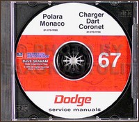 1967 Dodge CD Shop Manuell Rose LadegeräT Dart Polara Monaco Repair Service Rt