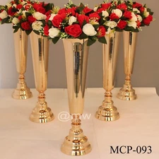Lot of 5 Flower Vase Trumpet Flower Stand Metal Plant Stand Flower Display Stand